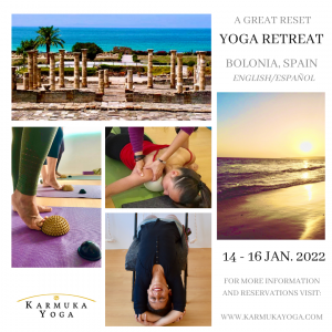 Karmuka Yoga and Yamuna Body Rolling Retreat. Bolonia, Spain. España. January. Enero. Retiro