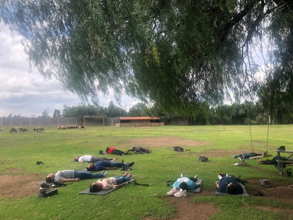 Yoga al aire libre, San Luis de Potosí