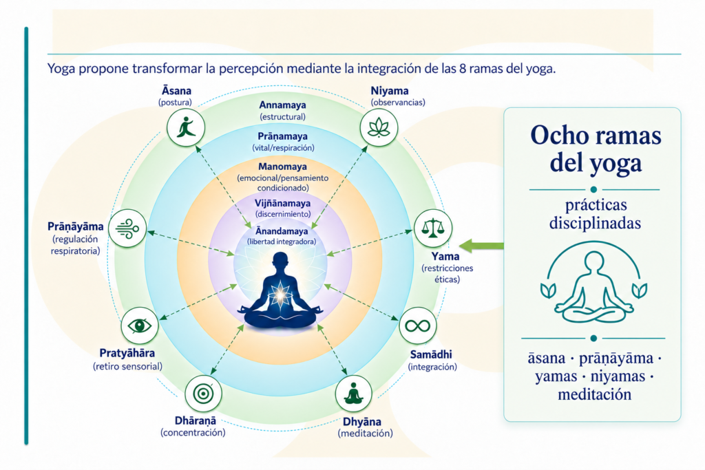 Los 5 koshas y las 8 ramas de Yoga - karmuka yoga